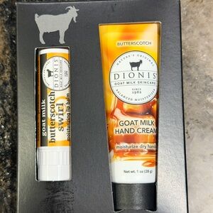 Dionis Goat Milk Hand Cream and Lip Balm Set - Butterscotch